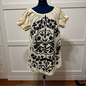 Free People embroidered mini dress